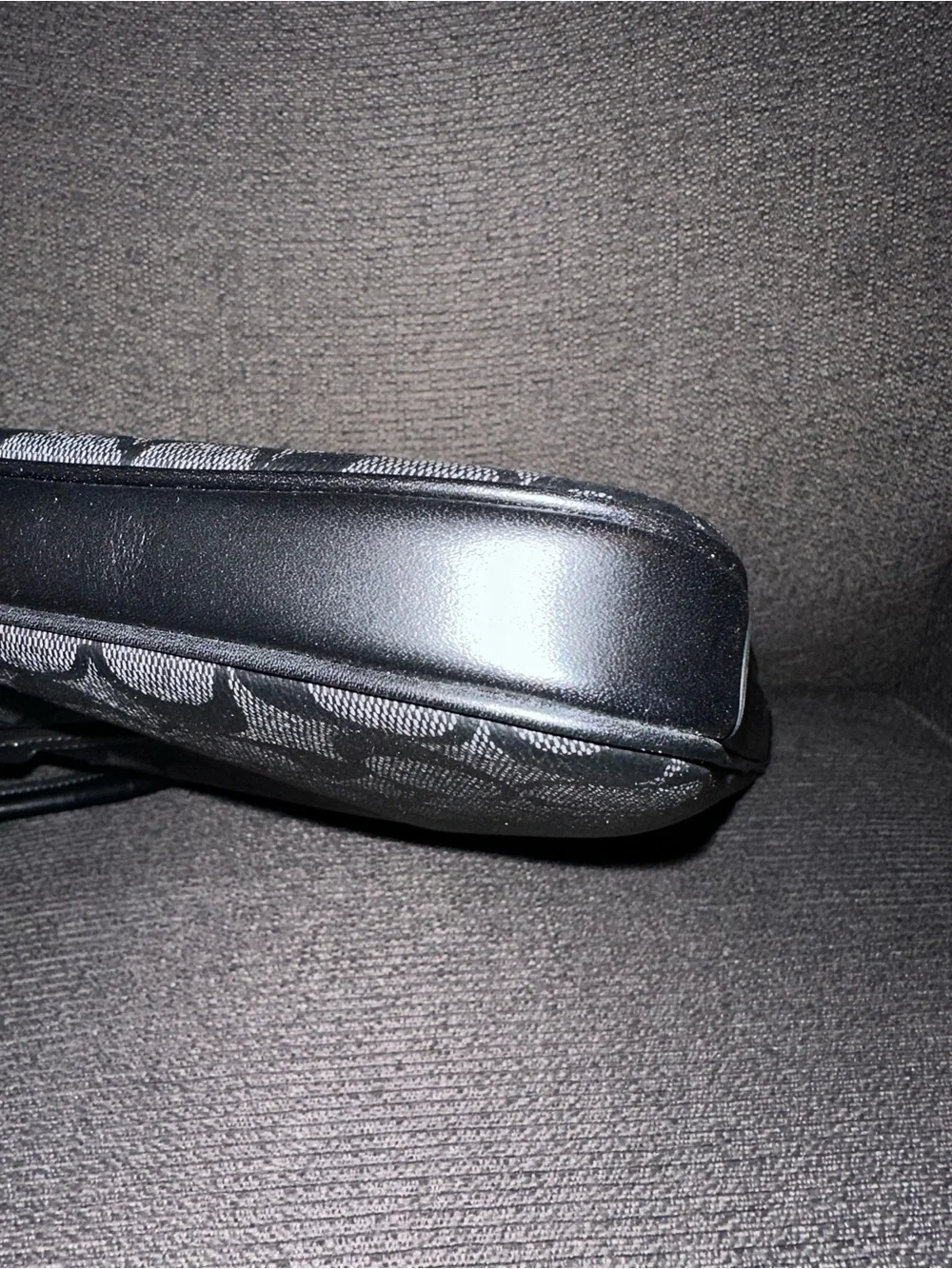 Coach Liam Slim Briefcase Laptop Bag Black/Charcoal Signature